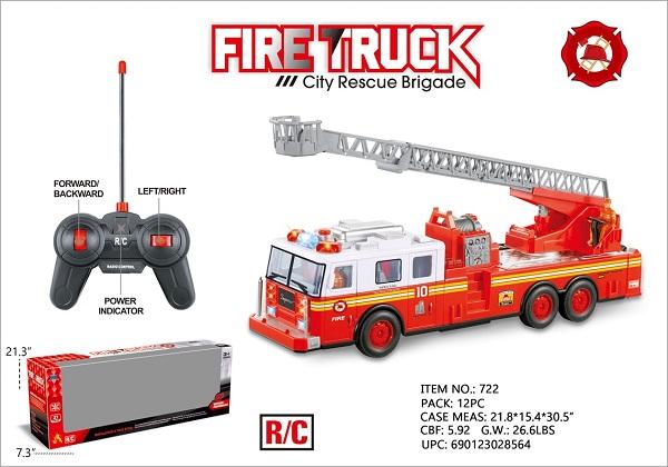 R/C B/O FIRE TRUCK W/ LIGHT & SOUND image