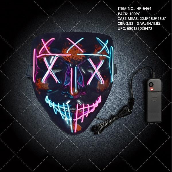 LIGHT UP HALLOWEEN MASK W/ CONTROLLER