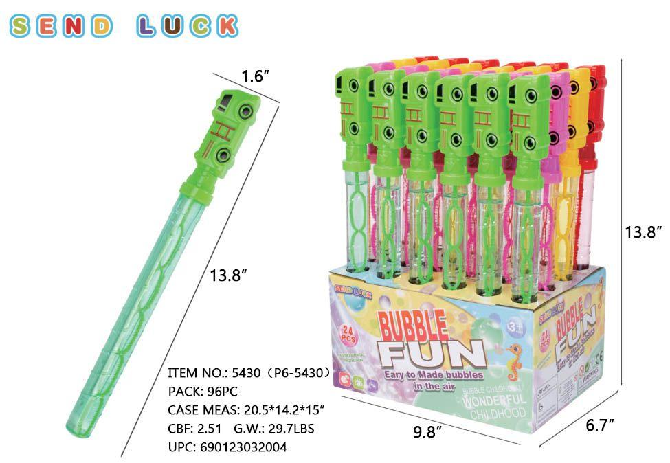24PC/BOX FIRE TRUCK BUBBLE STICK (SMALL BUBBLES) image