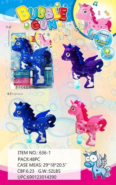 SOLID COLOR UNICORN BUBBLE GUN image