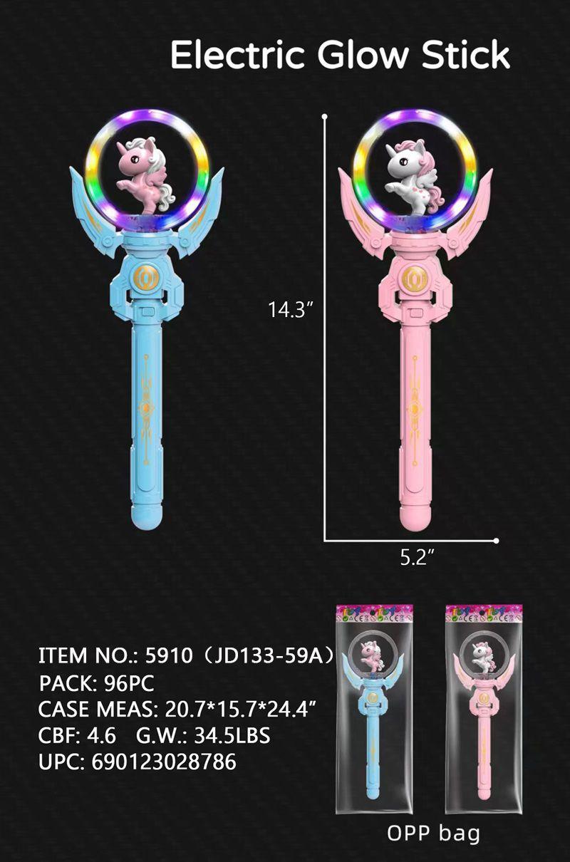 14.3" LIGHT UP UNICORN SCEPTER WAND image
