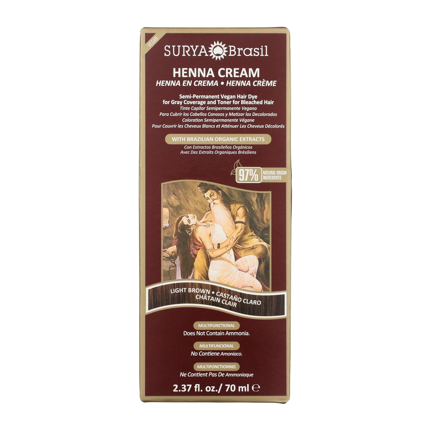 Surya Brasil Henna Cream Light Brown 70ml / 2.37 oz image