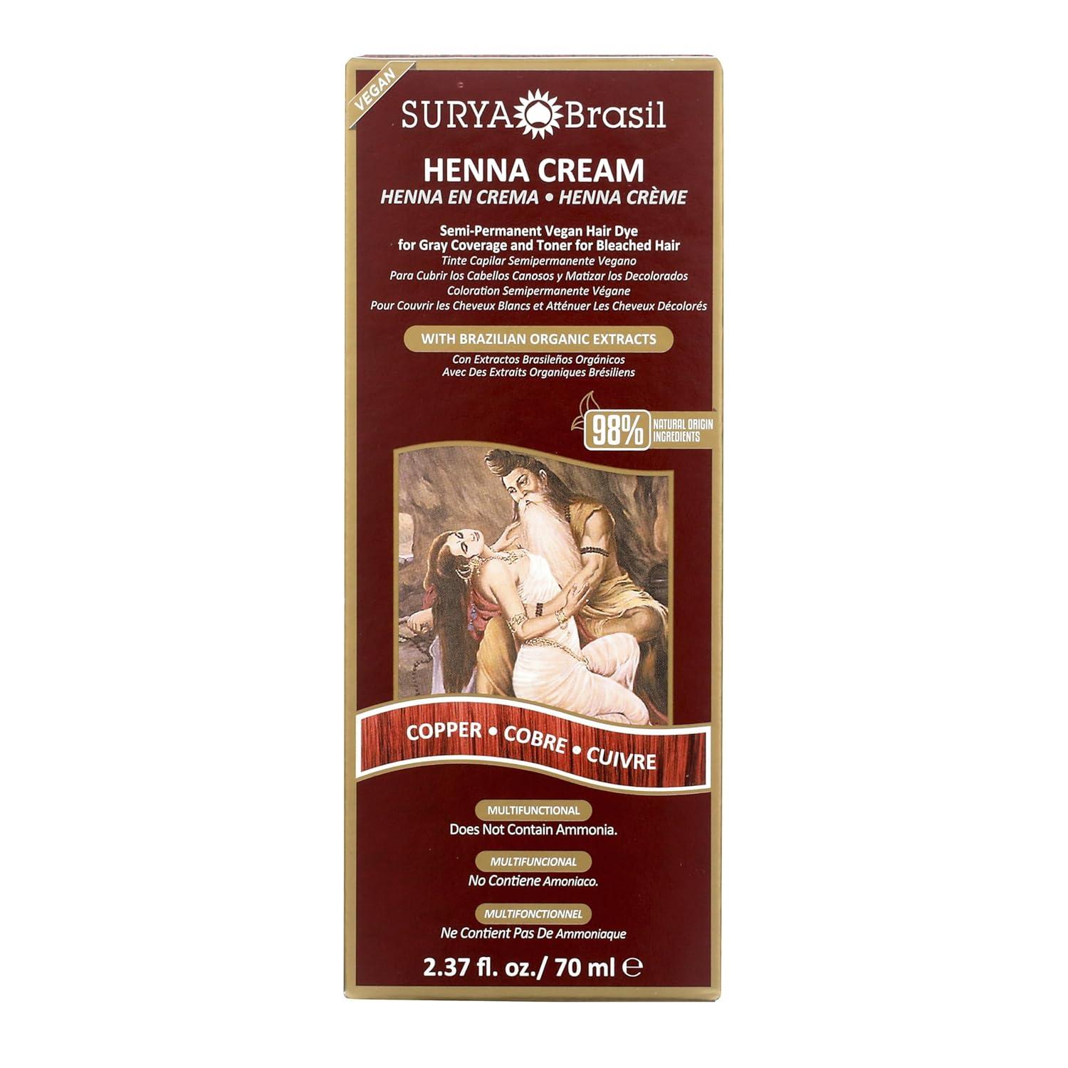 Surya Brasil Henna Cream Copper 70ml / 2.37 oz image
