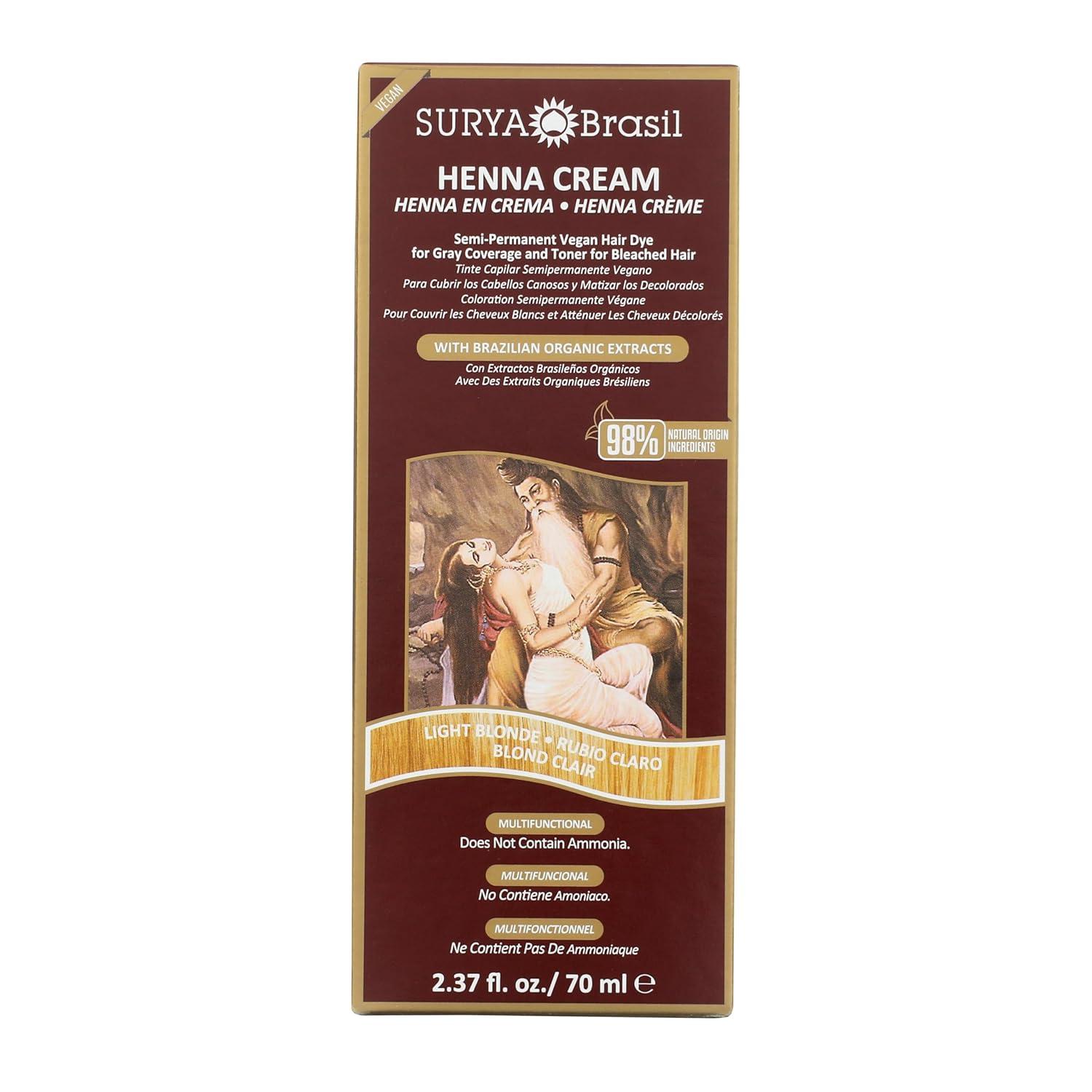 Surya Brasil Henna Cream Light Blonde 70ml / 2.37 oz image