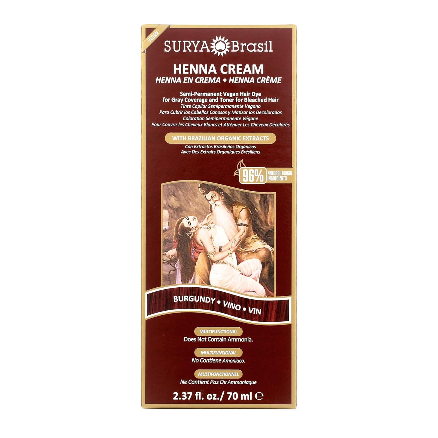 Surya Brasil Henna Cream Burgundy 70ml / 2.37 oz image