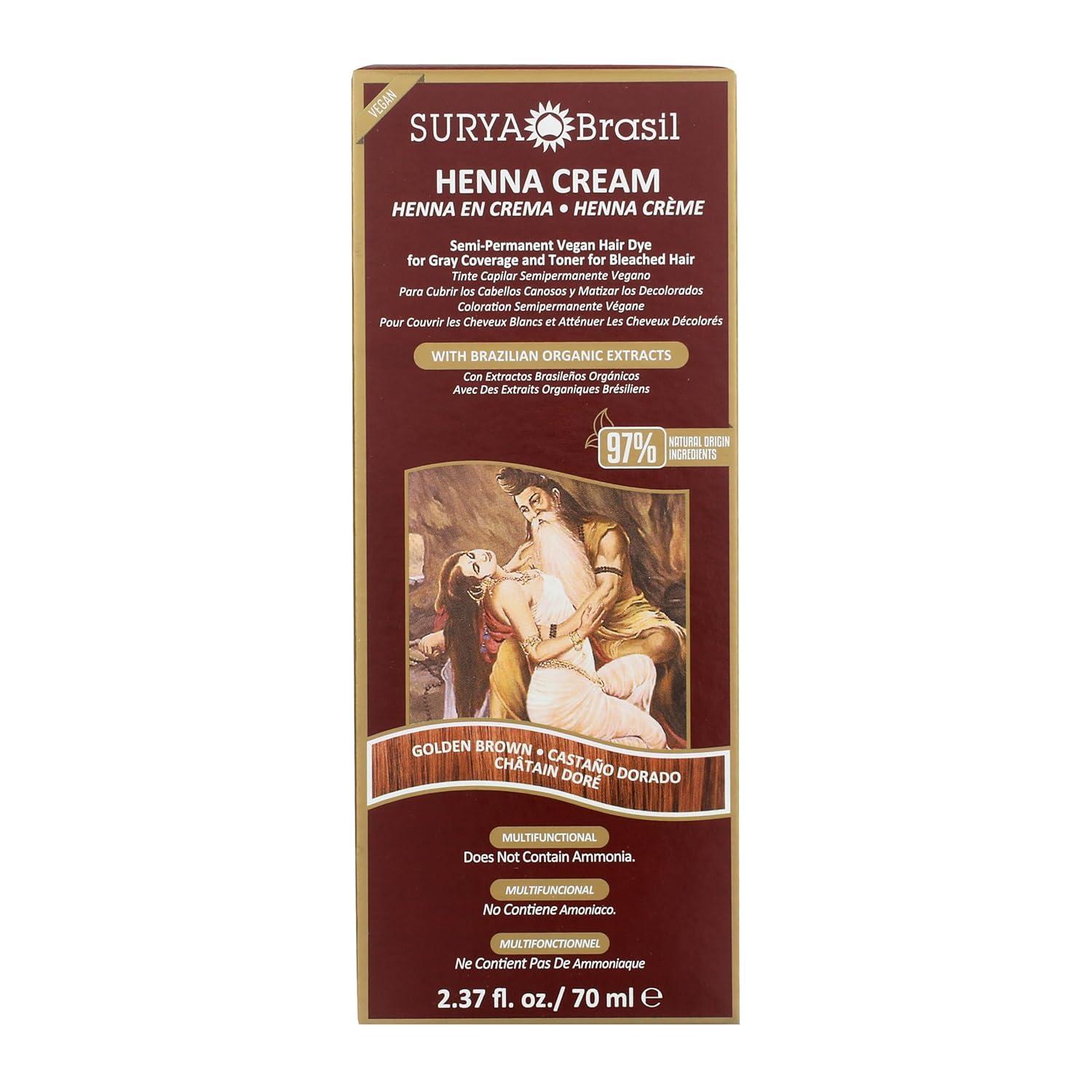 Surya Brasil Henna Cream Golden Brown 70ml / 2.37 oz image