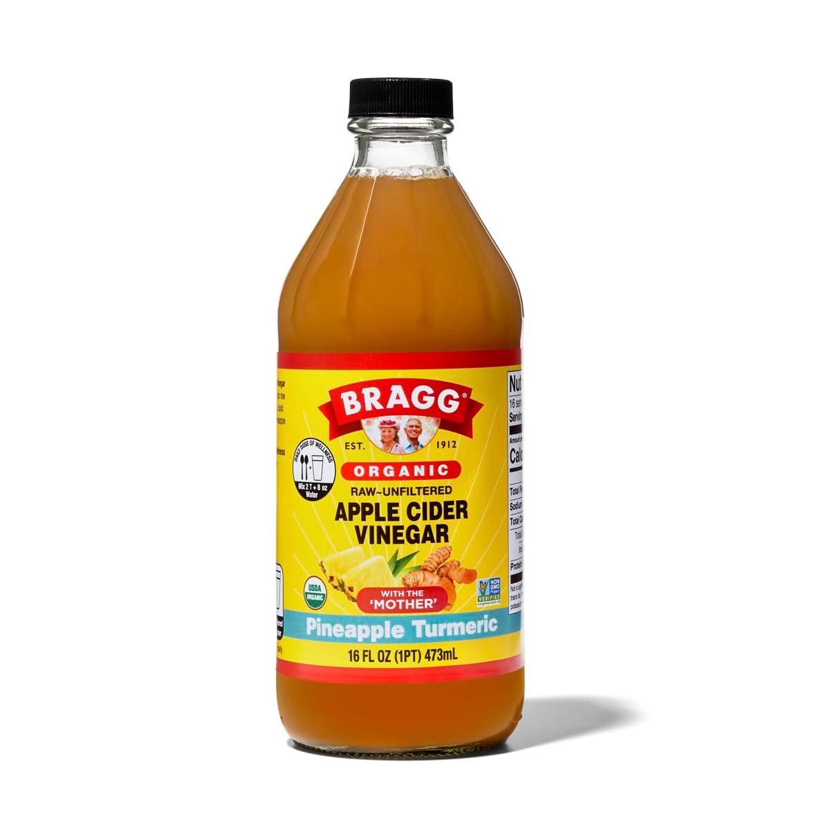 Bragg Organic Pineapple Turmeric Apple Cider Vinegar Blend with the 'Mother' - 16 fl oz image
