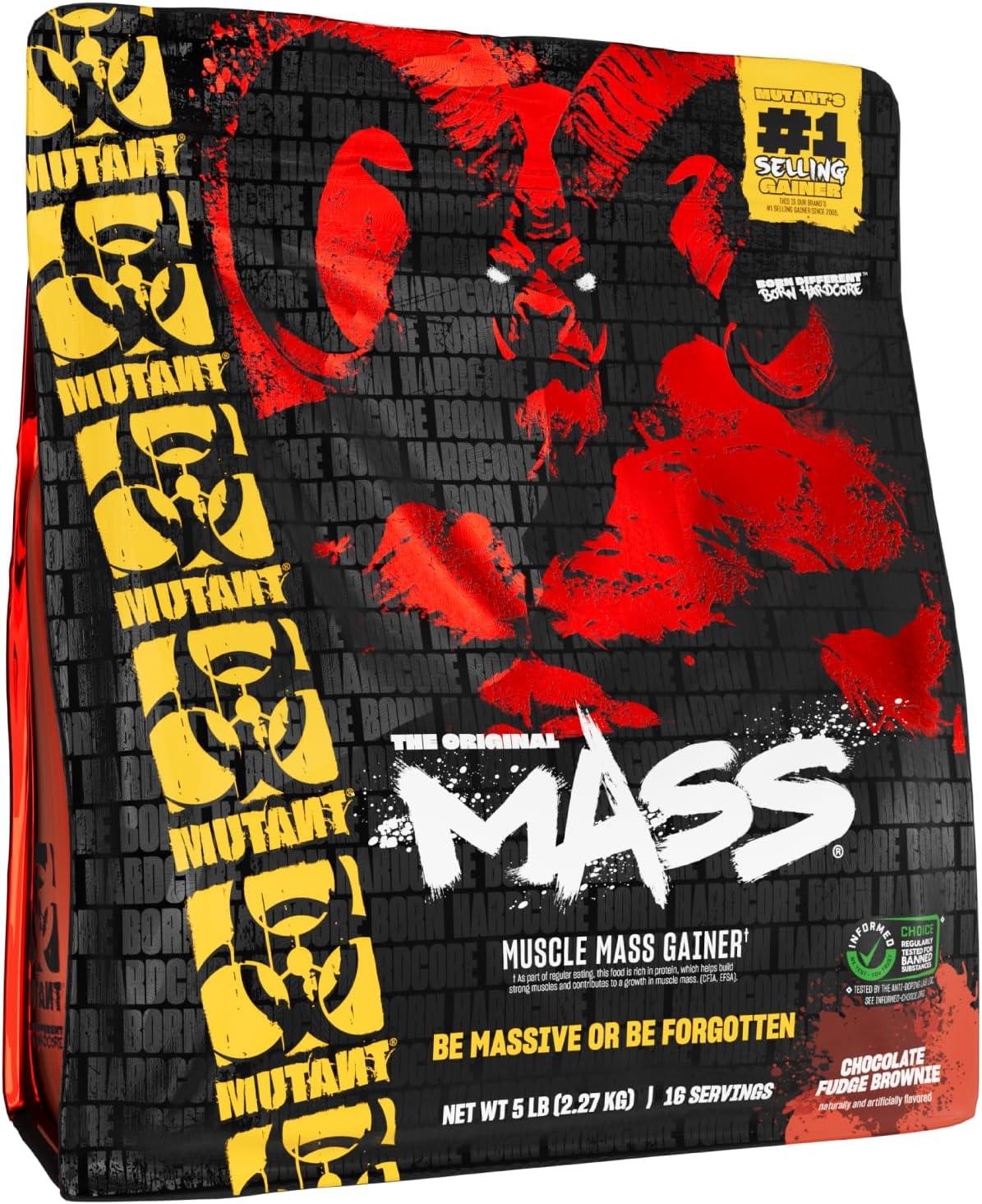 Mutant Mass Weight Gainer Protein Powder 5 Pound - Chocolate Fudge Brownie image
