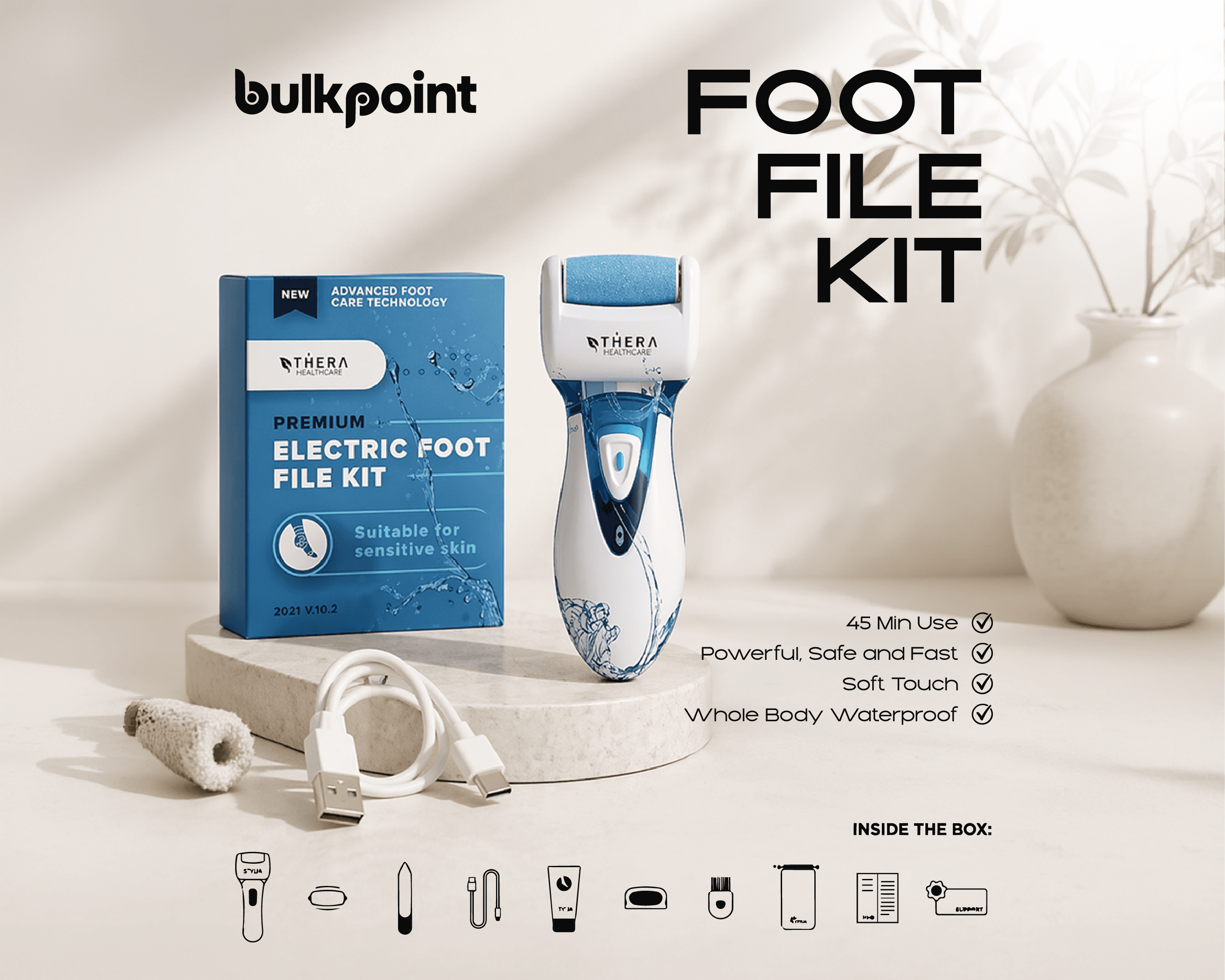 ELECTRIC FOOT FILE KIT (beau-95302) (beau-73987) image