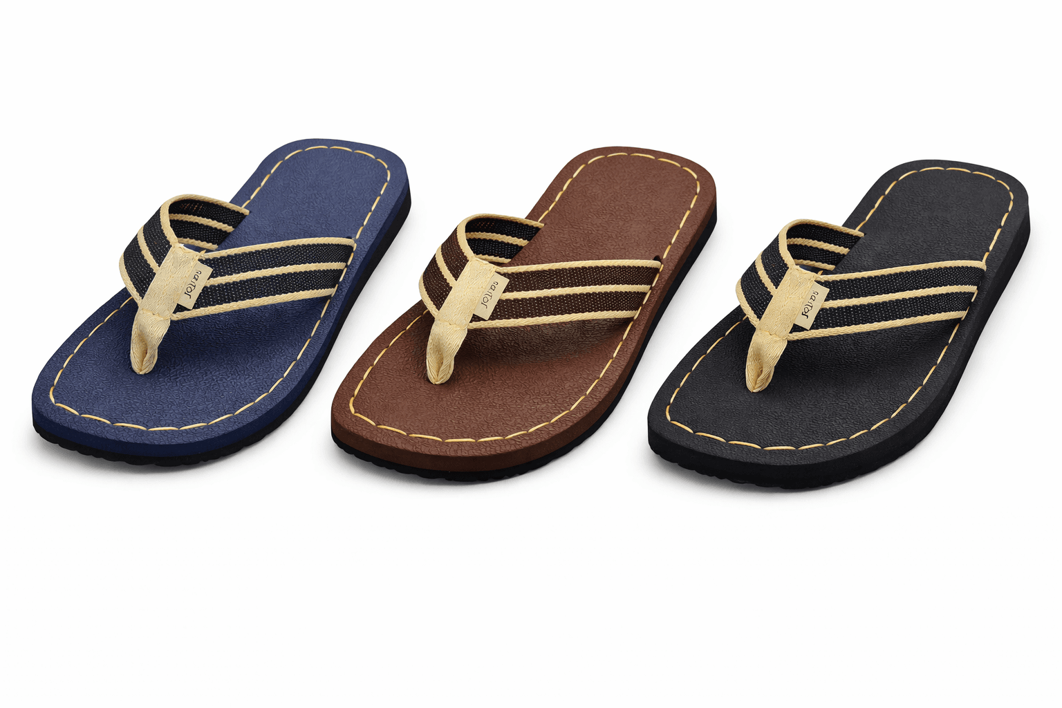 Men’s case of 30 Flip Flops – Comfortable Sandals image