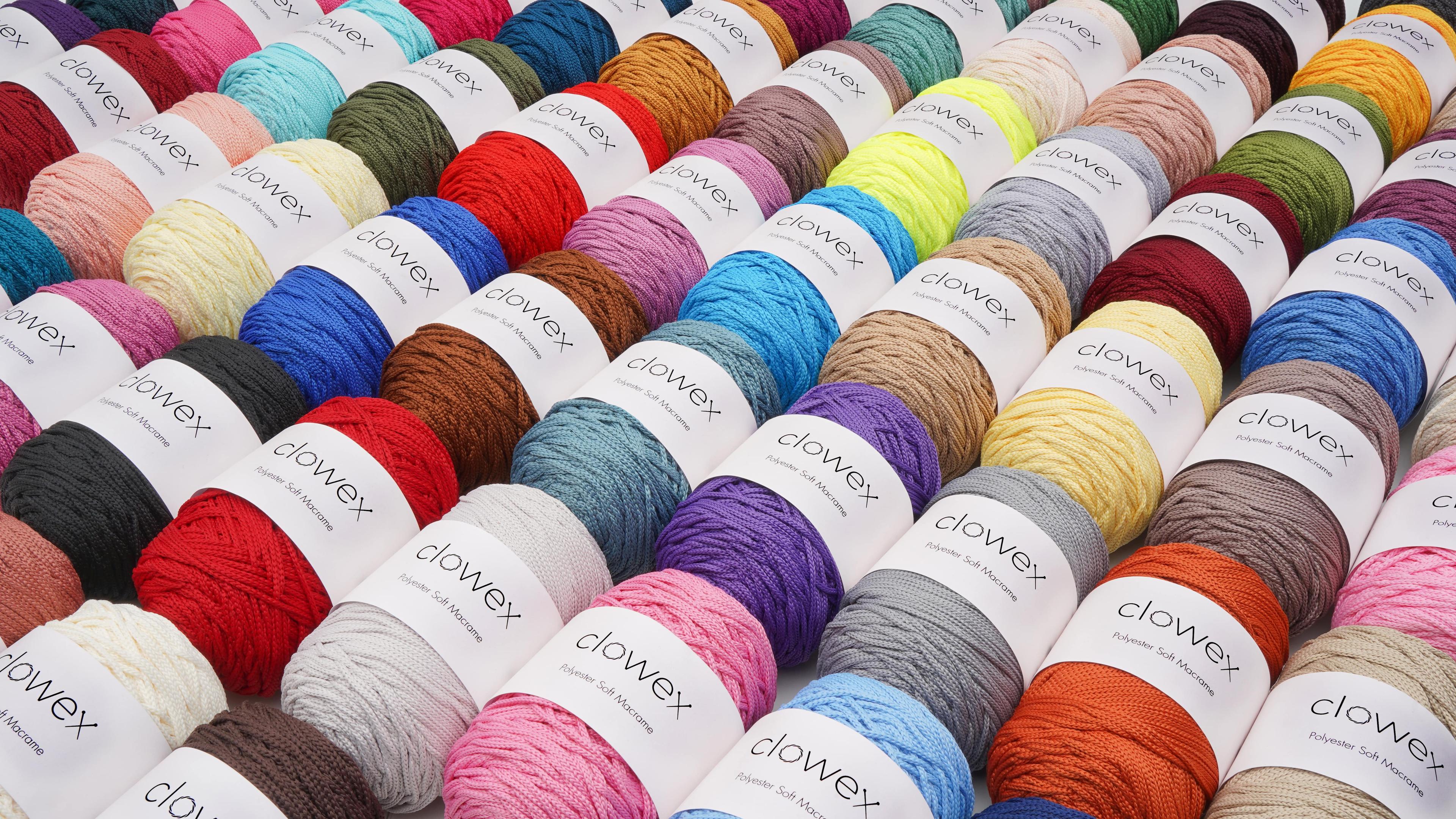 Polyester Soft Macrame Cord, Crochet and Knitting Yarn image