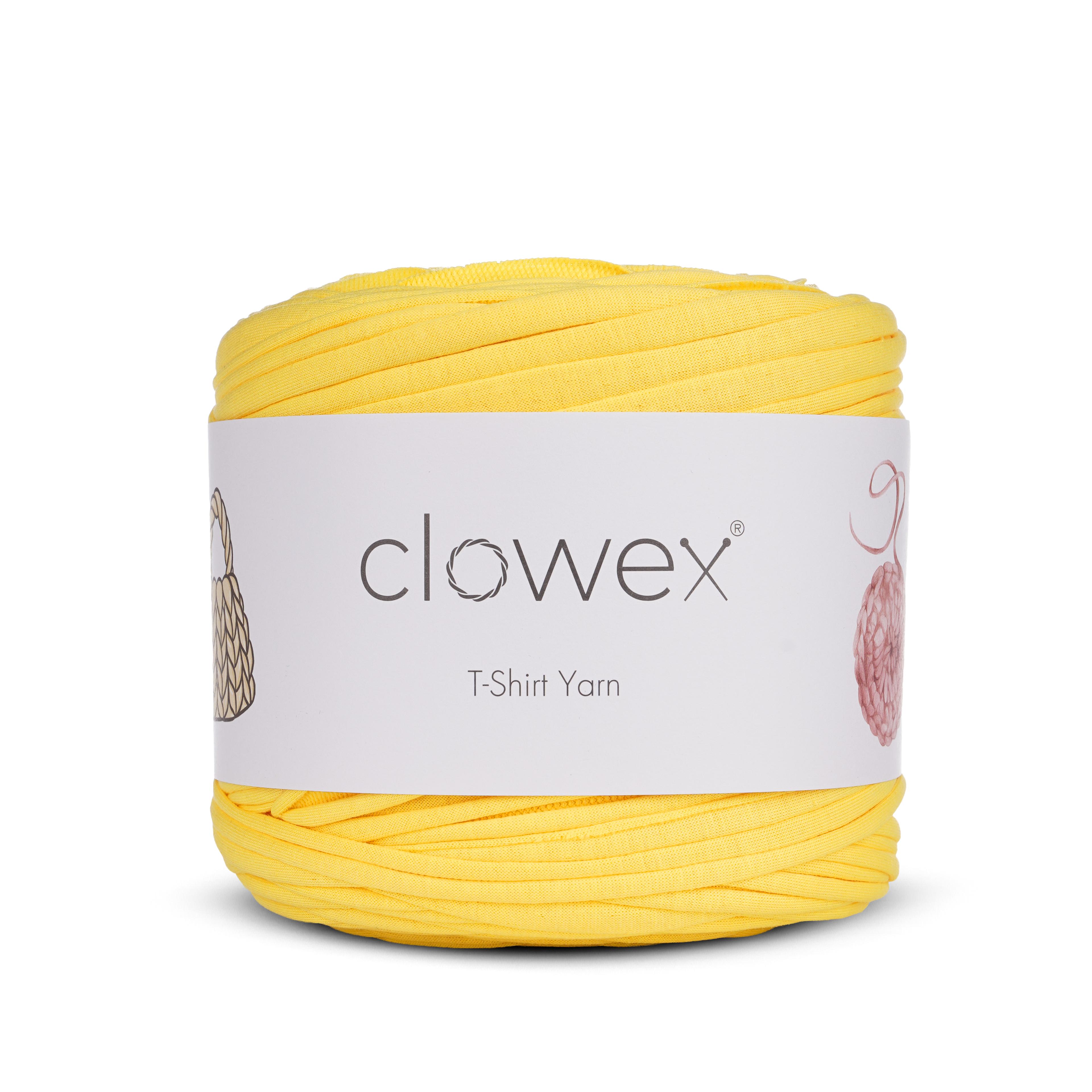 Recyled Cotton Fabric T-Shirt Yarn, 100+ meter Chunky Yarn image