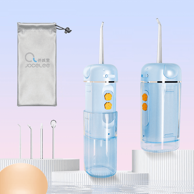 Portable Kids Dental Oral Irrigator Rechargeable Cordless Water Flosser for Teeth, Gums, Braces, Dental Care image
