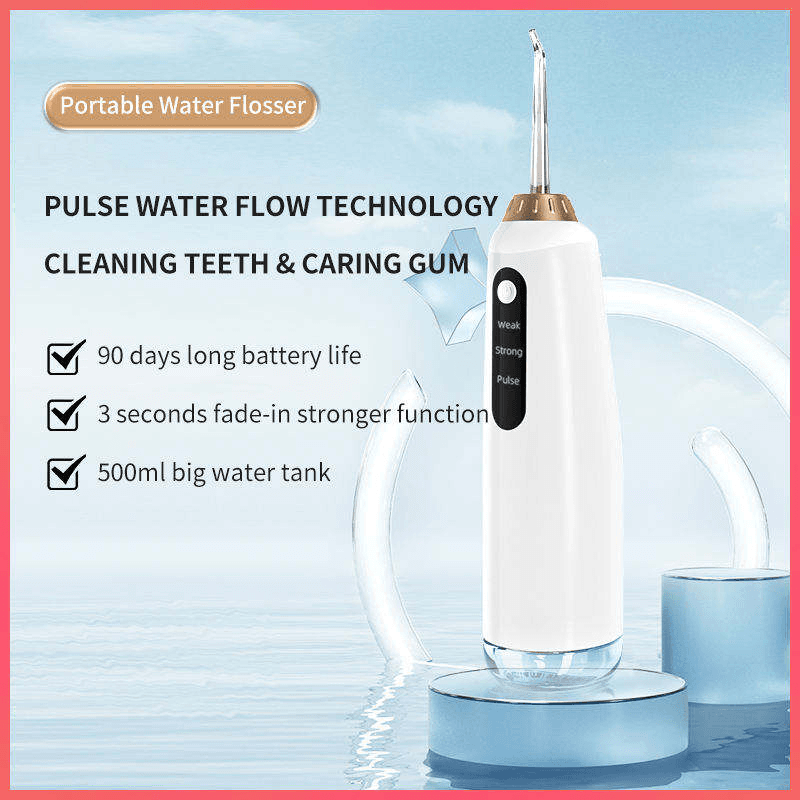 Water Flosser Jet Portable Oral Irrigator Dental Hygiene Floss Dental Cleaner image