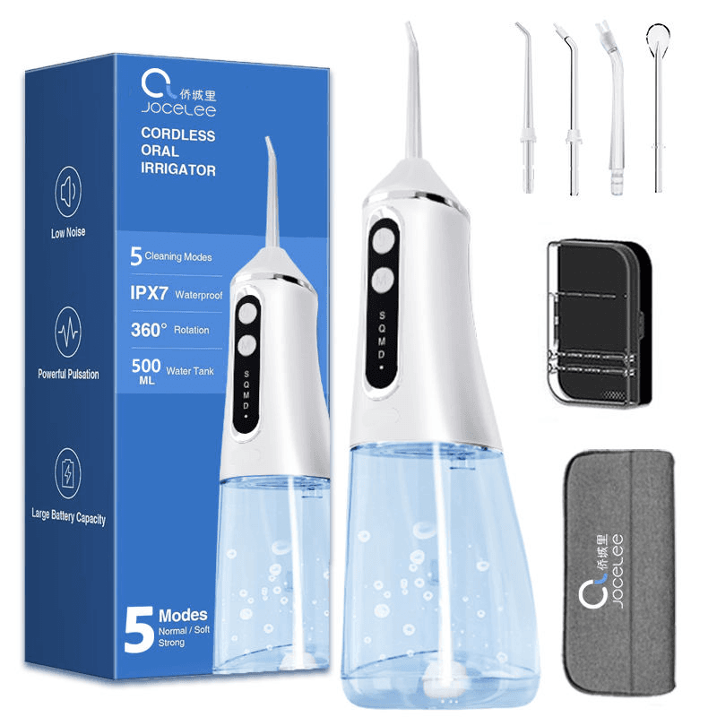 Electric Waterproof Rechargeable Dental Jet Cordless Care Professional Teeth Cleaning Oral Irrigator Water Flosser image