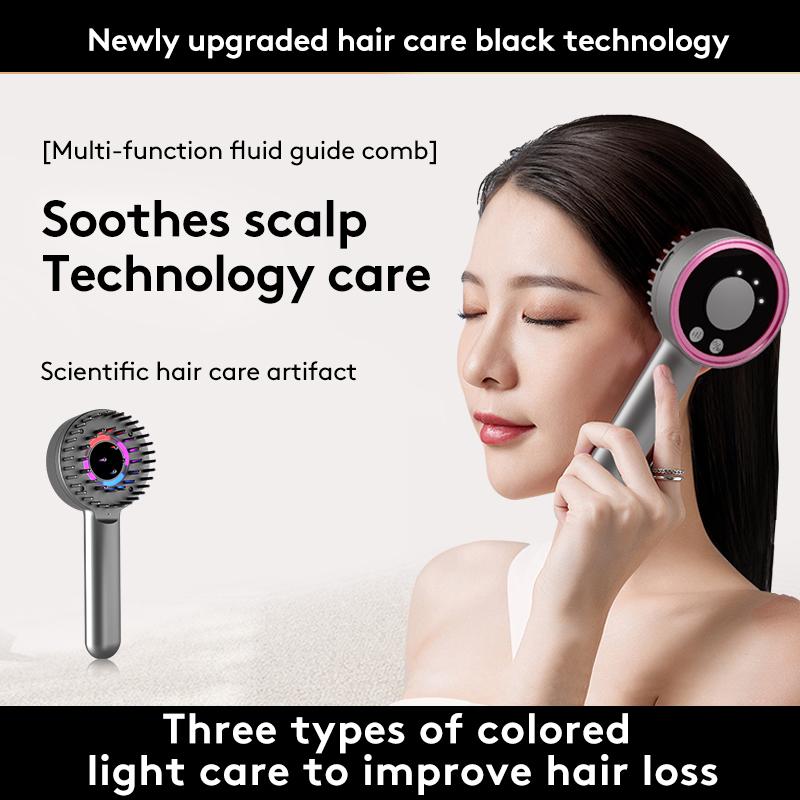 Electric Scalp Massager Comb Red Light Hair Oil Applicator Vibrating Hair Care Device for Hair Growth