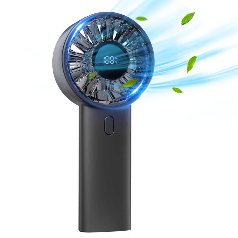 Handheld Mini Electric Fan Portable USB-Charged Phone Holder 3-Speed Compact Desktop Summer Appliance image