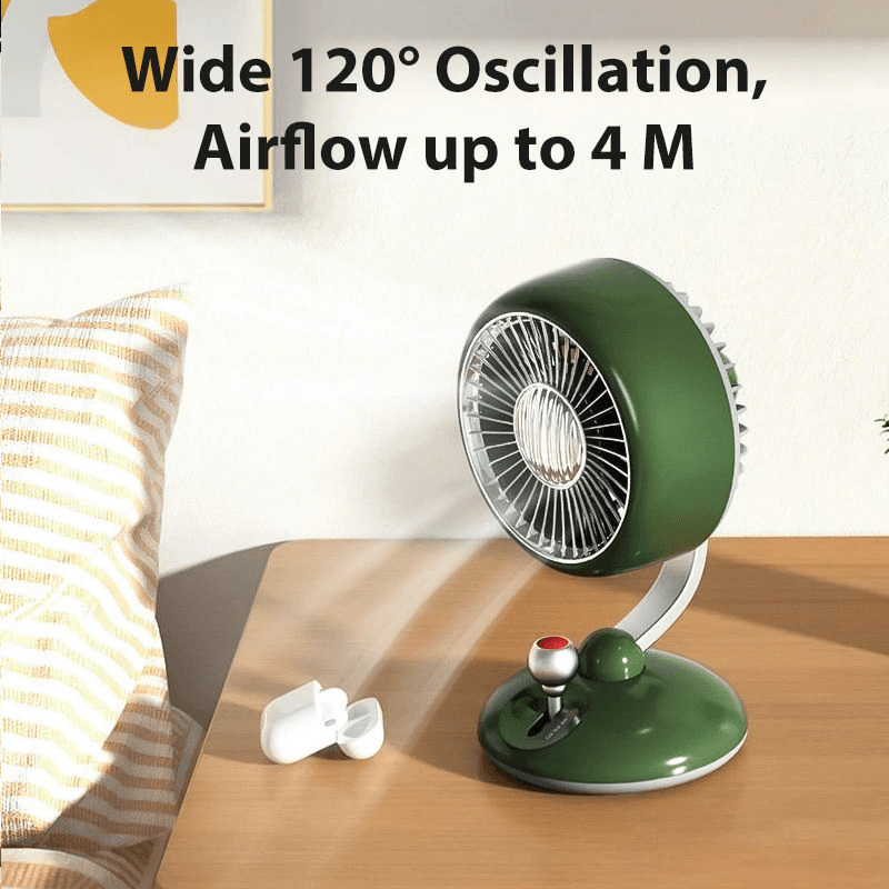 Plastic Table Fan for Home Office Mechanical Control Air Cooling Bedside Fan for Bedroom Air Circulation image
