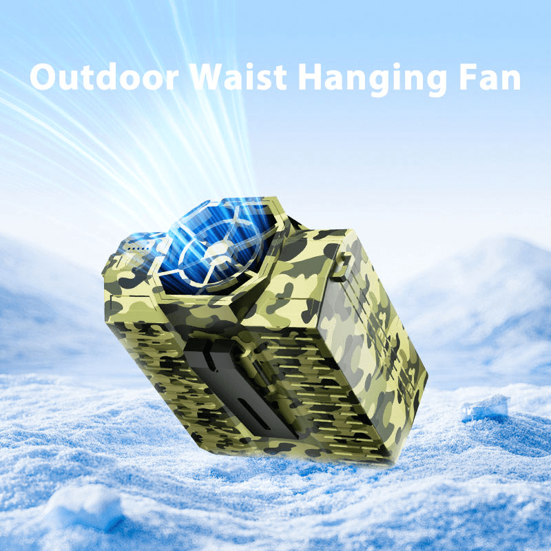 Mini Portable Waist Fan Type-C Rechargeable Clip Fan With Neck Strap Hands Free Custom Factory Handheld Fan image