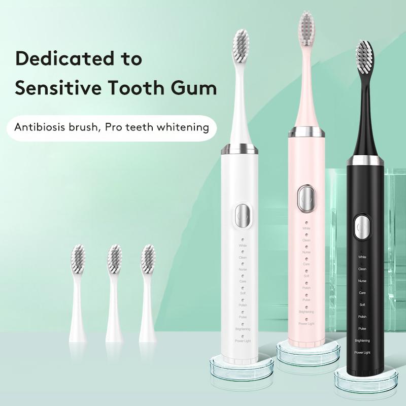 Hot Sale Adult Rechargeable Electric Toothbrush Low Noise Soft 6 Modes Electric Toothbrush Home Use image