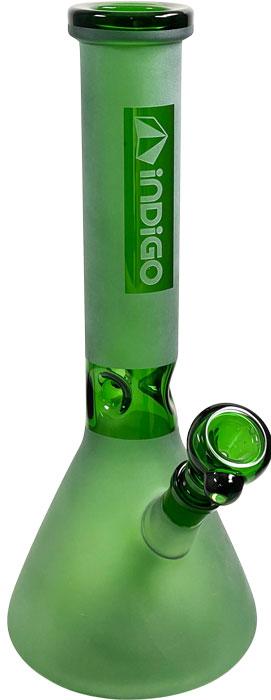 Indigo Glass water pipe14"Green image