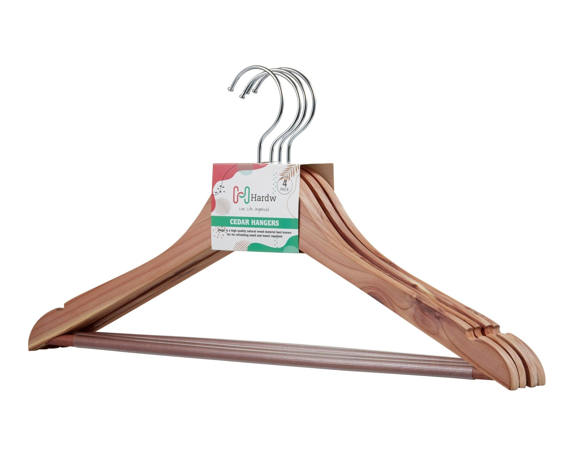 Cedar Wood Light Brown Suit Hangers 96 Hangers image