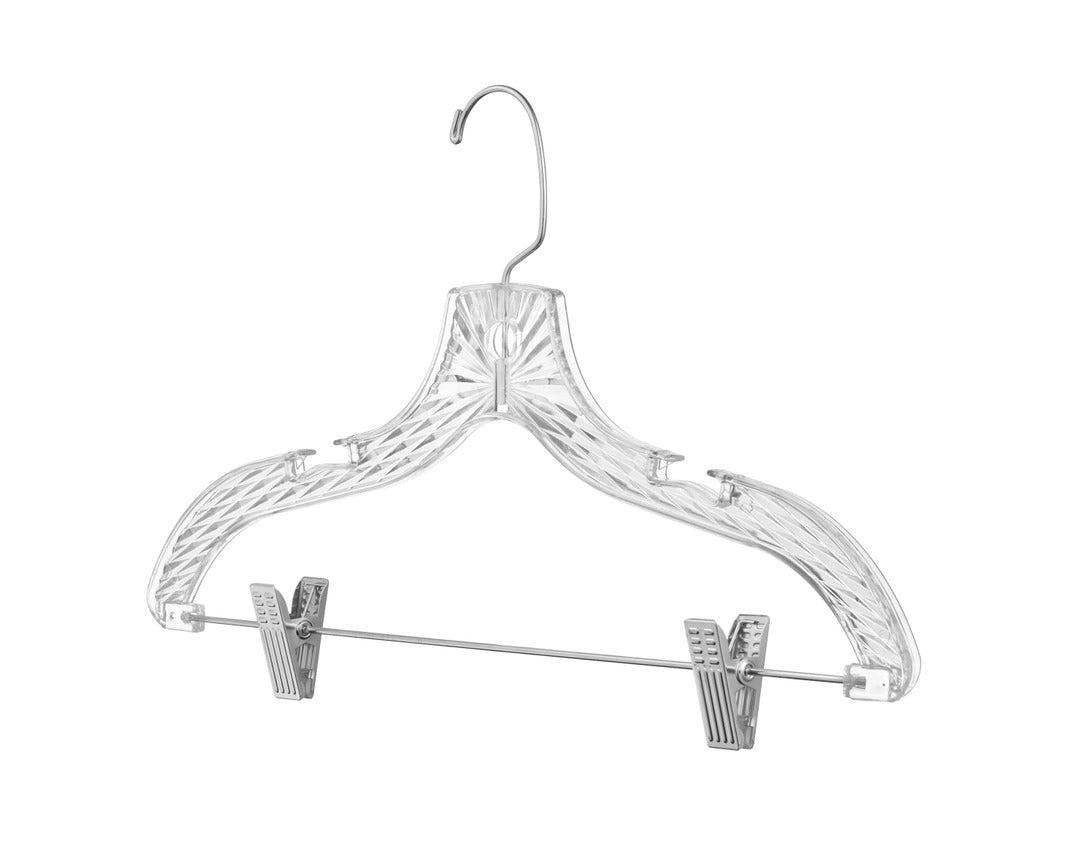 Crystal Hangers with Clips - Plastic Set of 100 image