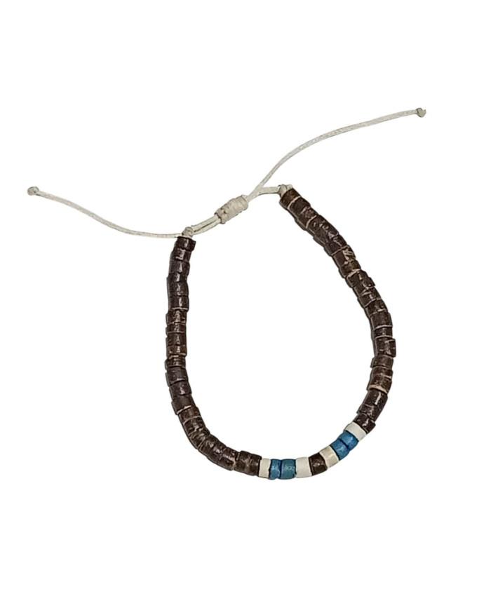 Brown Turquoise Coconut Bracelet image