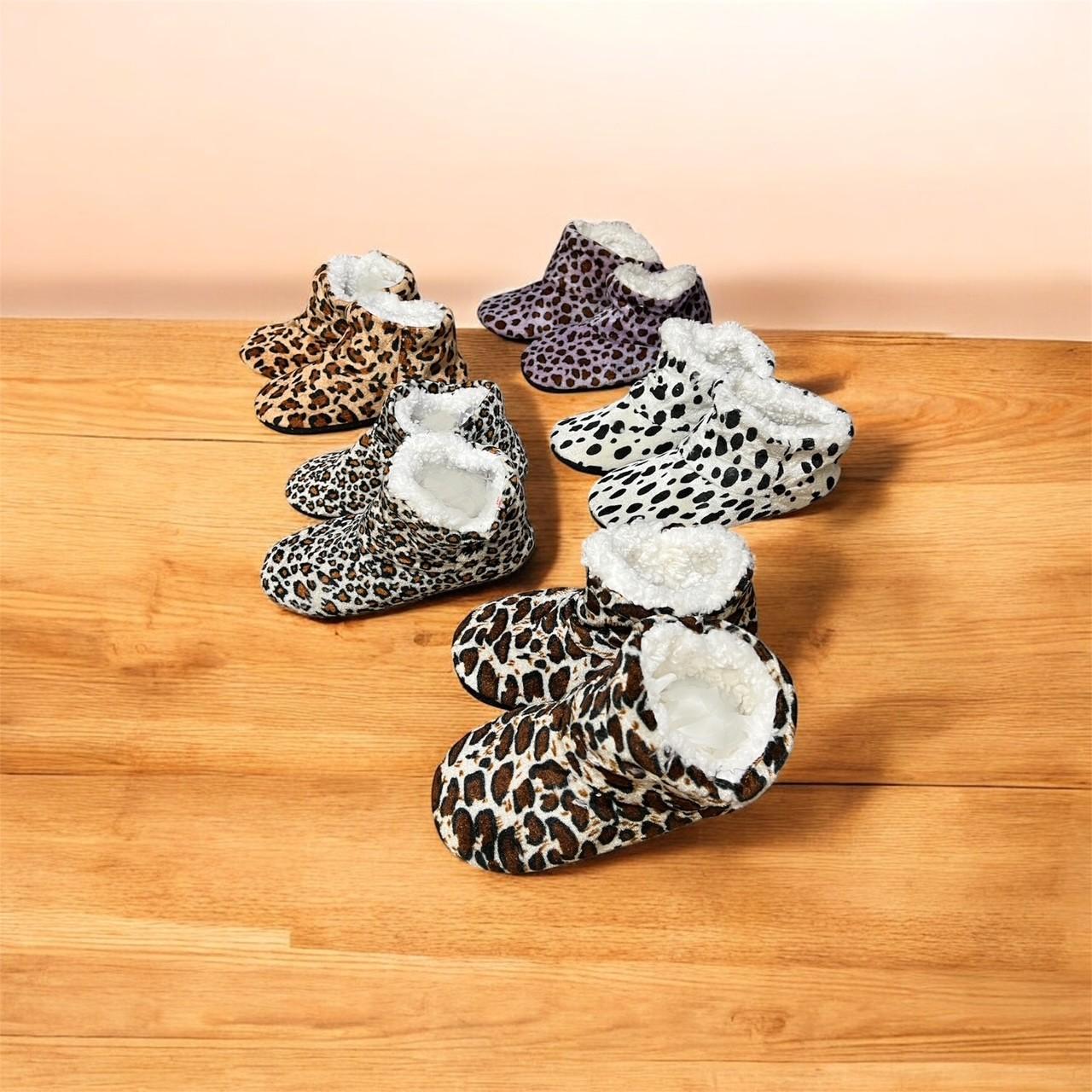 Animal Print Booties Slipper image
