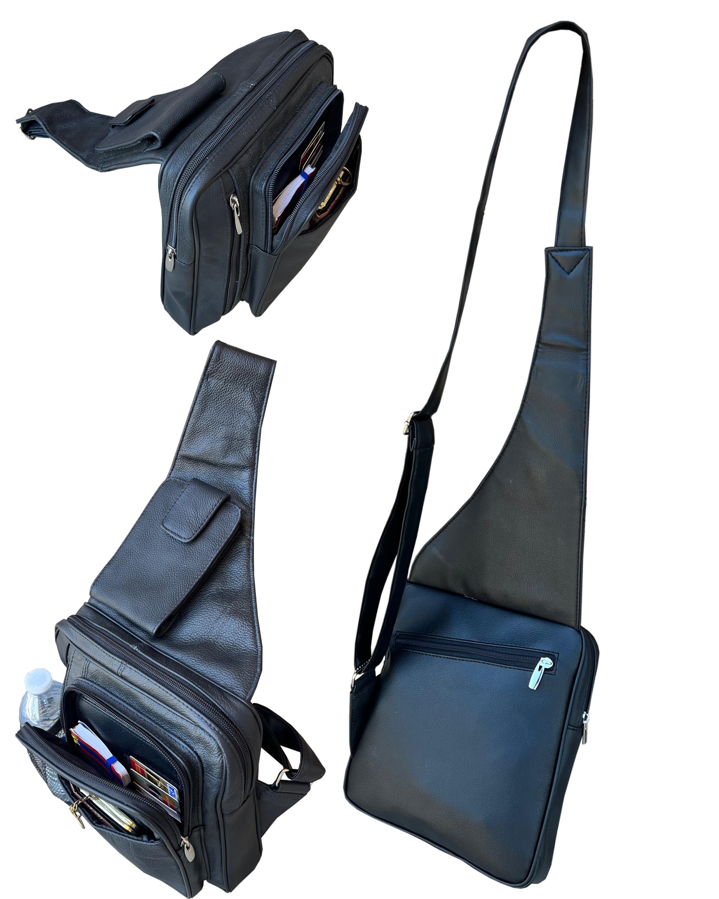 RM001L-Large Sling Purse w/Holder - BK image