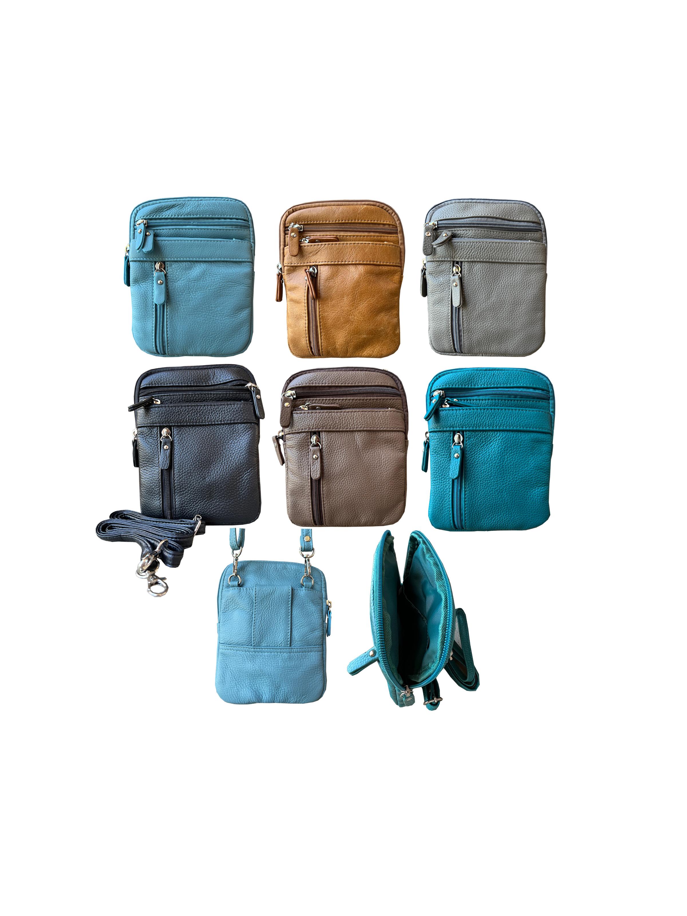 W018C-Cowhide crossbody shoulder bag belt pouch image