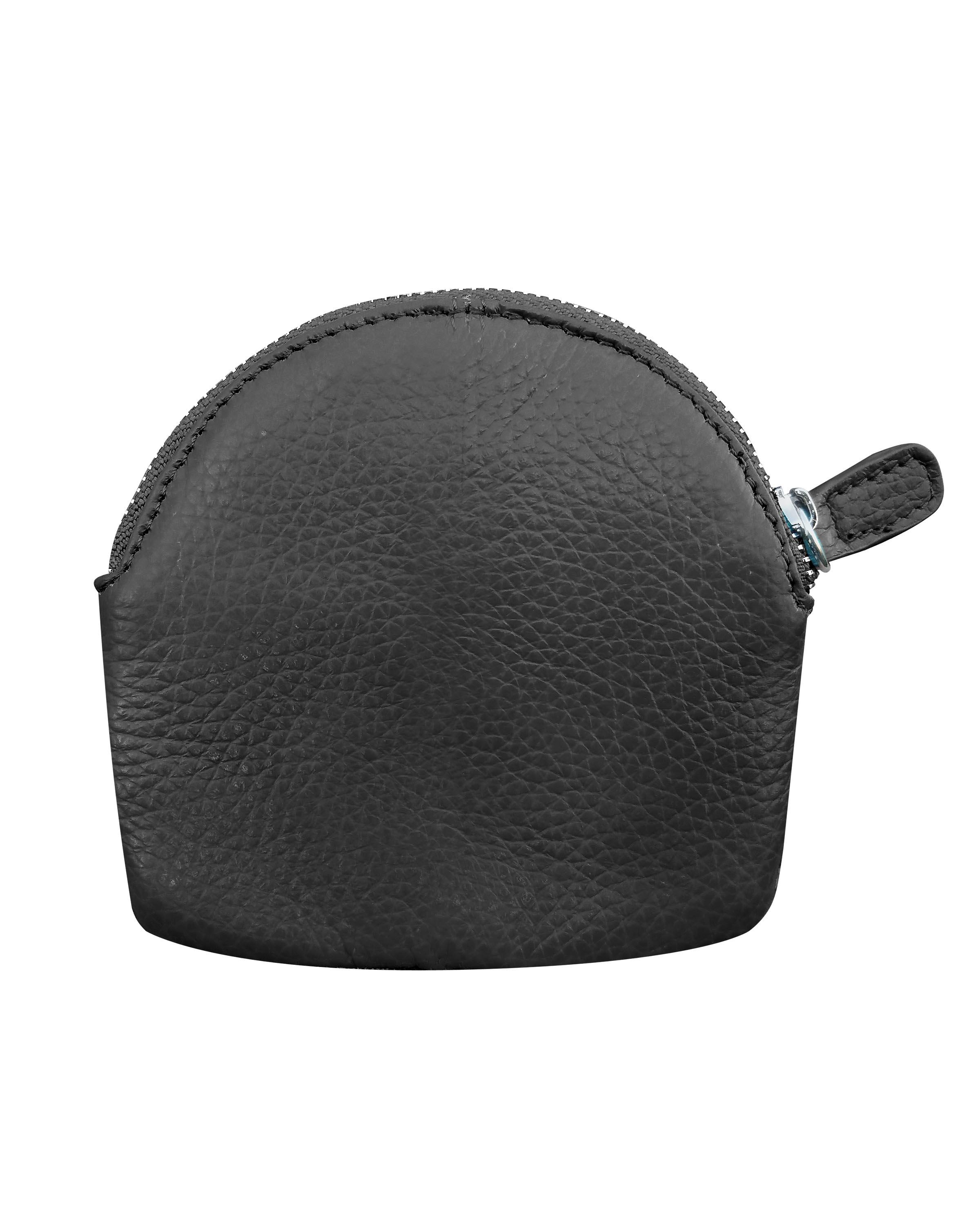 92803 BK- Cowhide leather Coin Purse - BK image