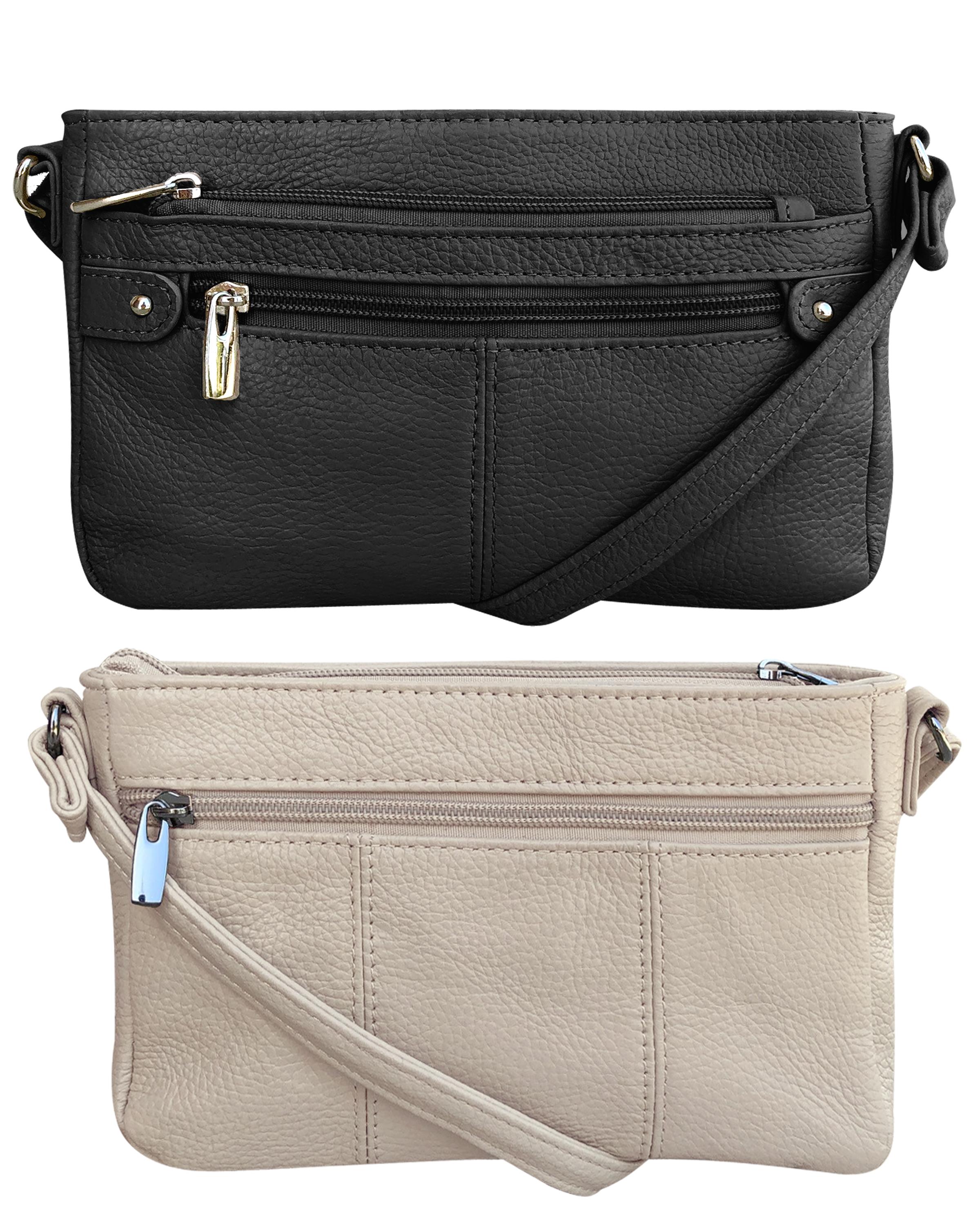 W007 BK-Compact Leather Purse - BK image