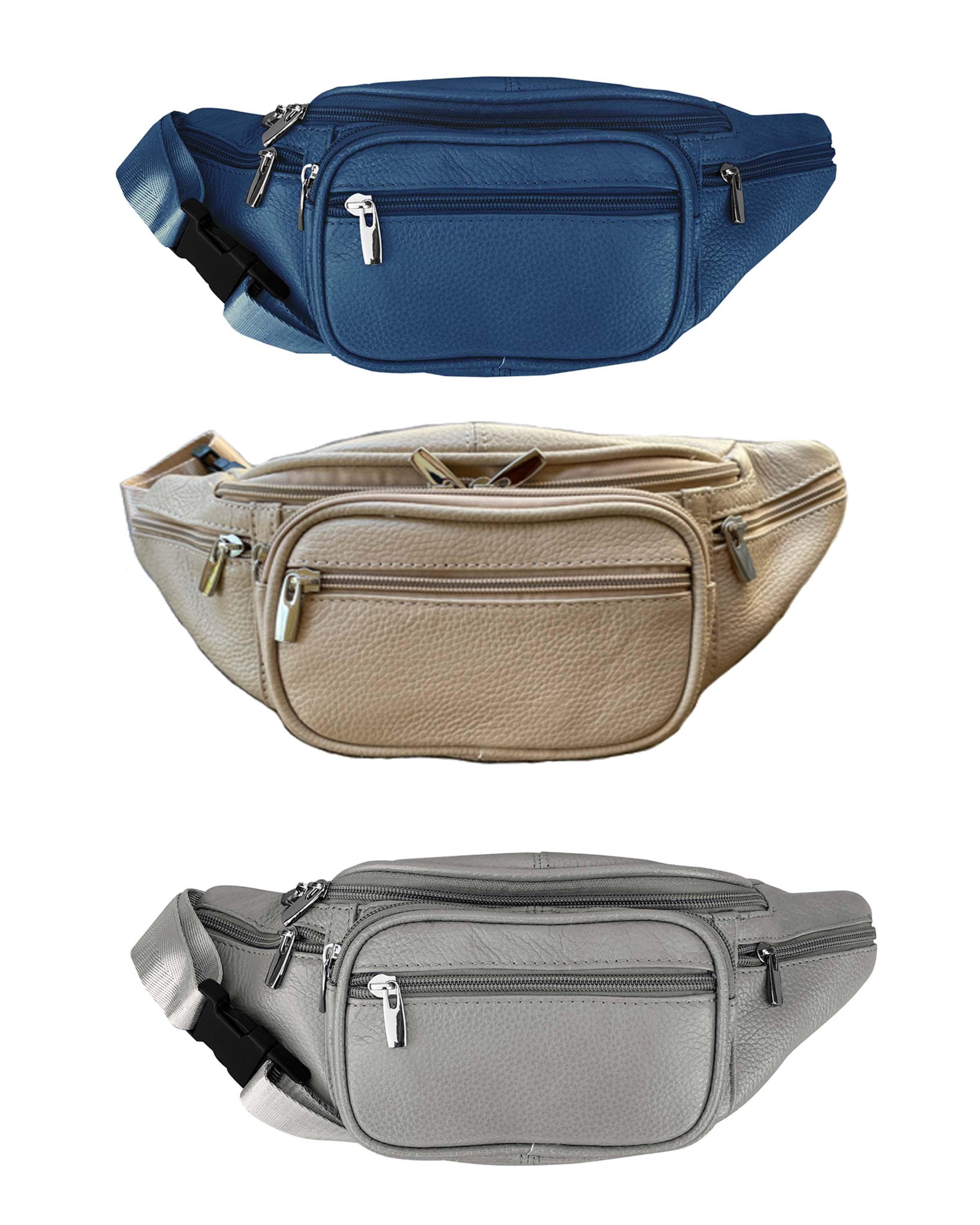 3078 C-Cowhide Fanny Pack - NY, GRY, image