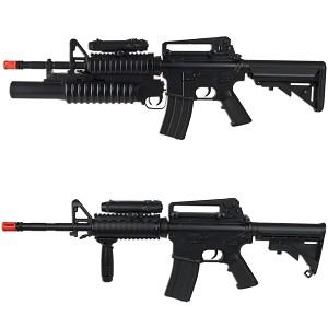 M4 Airsoft Auto Electric Gun Two Style with M203 Grenade Launcher image