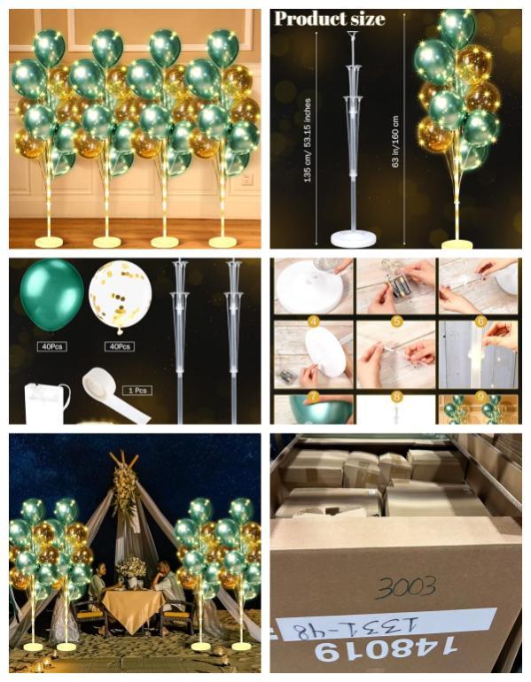 53 packs of Balloon Column Kit with LED Light-IL-NEW