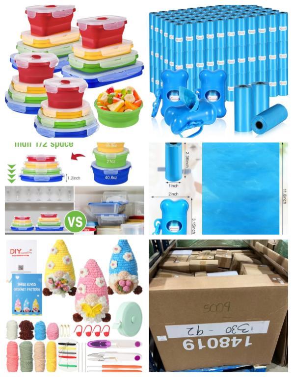 Gnome Crochet Kit , storage containers,Dog Poop Bags