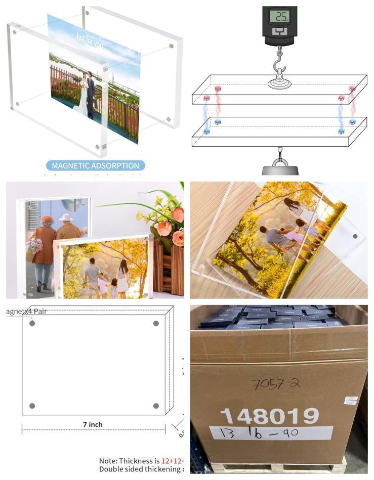 2,168 pcs of Acrylic Picture Frames- 5x7- Clear Crystal-IL image
