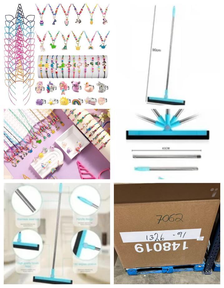 48 Pcs Girls Costume Jewelry Set ,6 pcs Floor Squeegee image