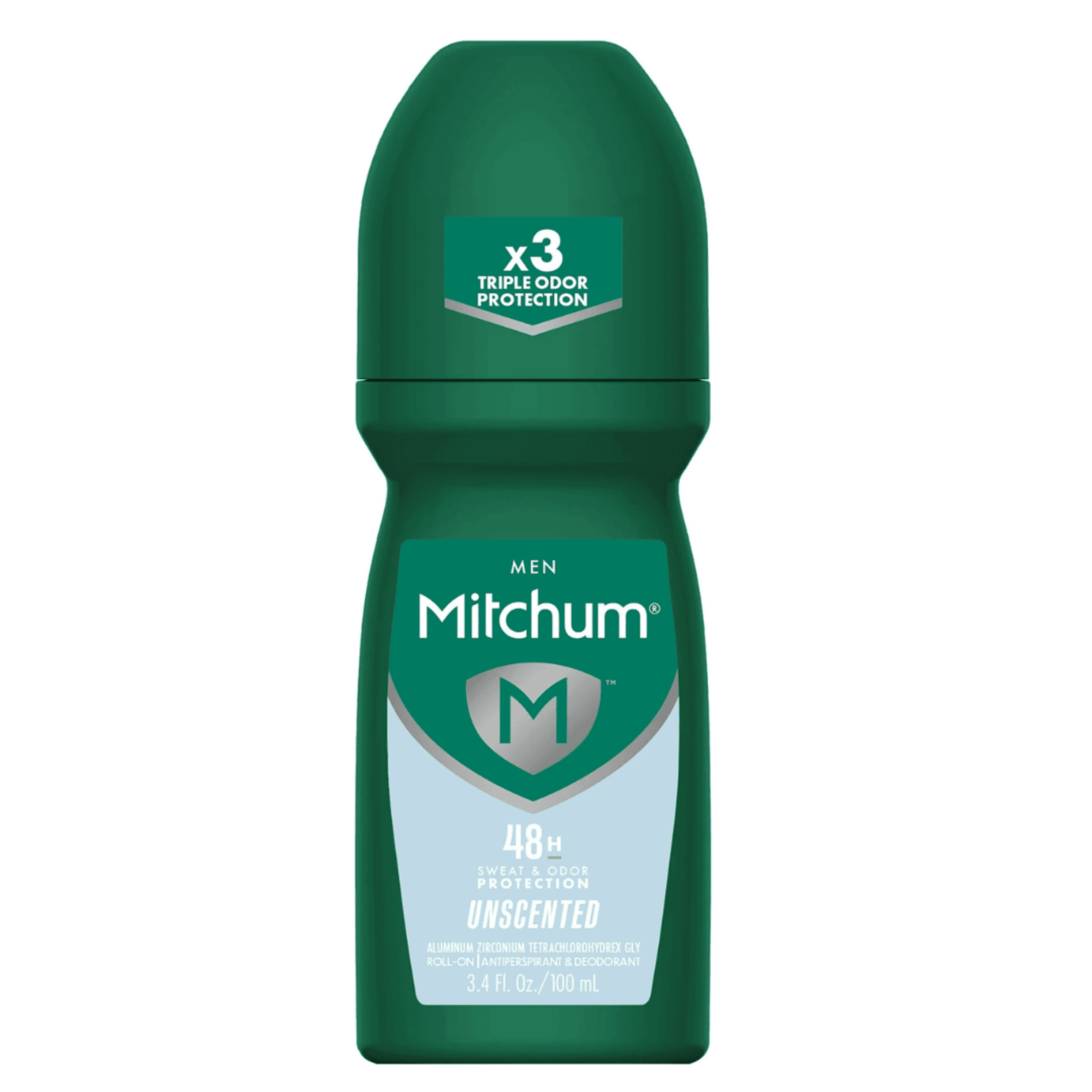 Mitchum Men Triple Odor 48HR Unscented Roll On Gel Anti Perspirant And Deodorant image