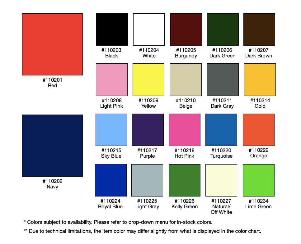 22"x 22" - Cotton - PREMIUM - Solid Color - Bandanas - PIECE - PRICED. image