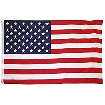 American Flag 3' x 5' Polyester Printed & Grommeted - PIECE - Priced.