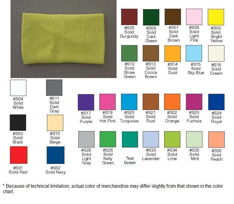 Blank Plain Terry Cotton Elbowband/Armband, DOZEN PRICED and PACKED. image