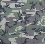 Polyester - Woodland - Camouflage - Bandanas - PIECE - PRICED. image
