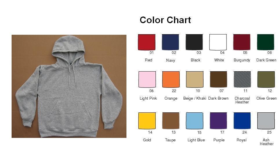 Size M Blank Plain Pullover Hoodie - PIECE PRICED image