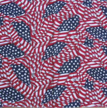 Tossed - American - Flag - Bandannas - DOZEN - PRICED & PACKED image