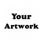 Your Artwork Stamp Medallion Style Size 2" in Diameter. image