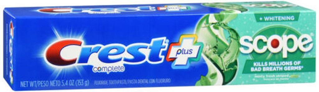 Crest Toothpaste w/scope 4/pk 5.4oz image