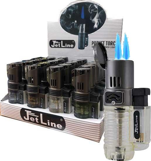 Jetline High Quality Torch Lighters 2 Torch - 20/box image