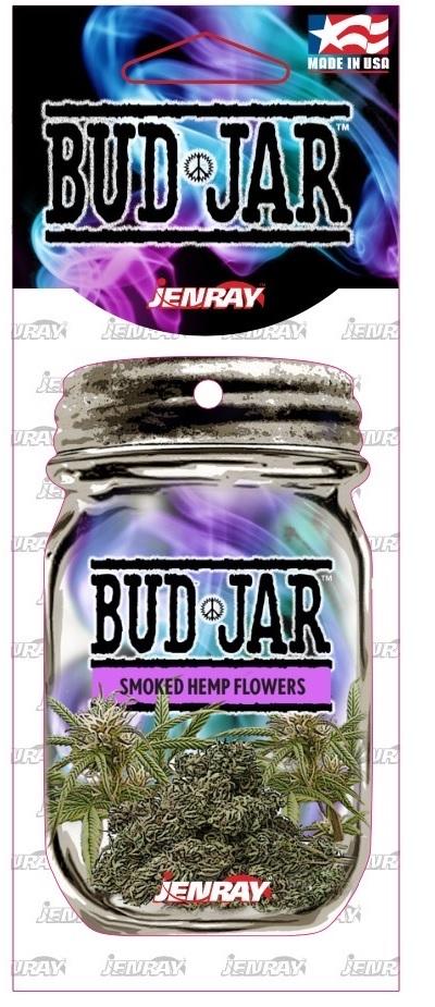 Marijuana Bud Jar Car Air Freshener Smoked Hemp Flowers 12/bx image